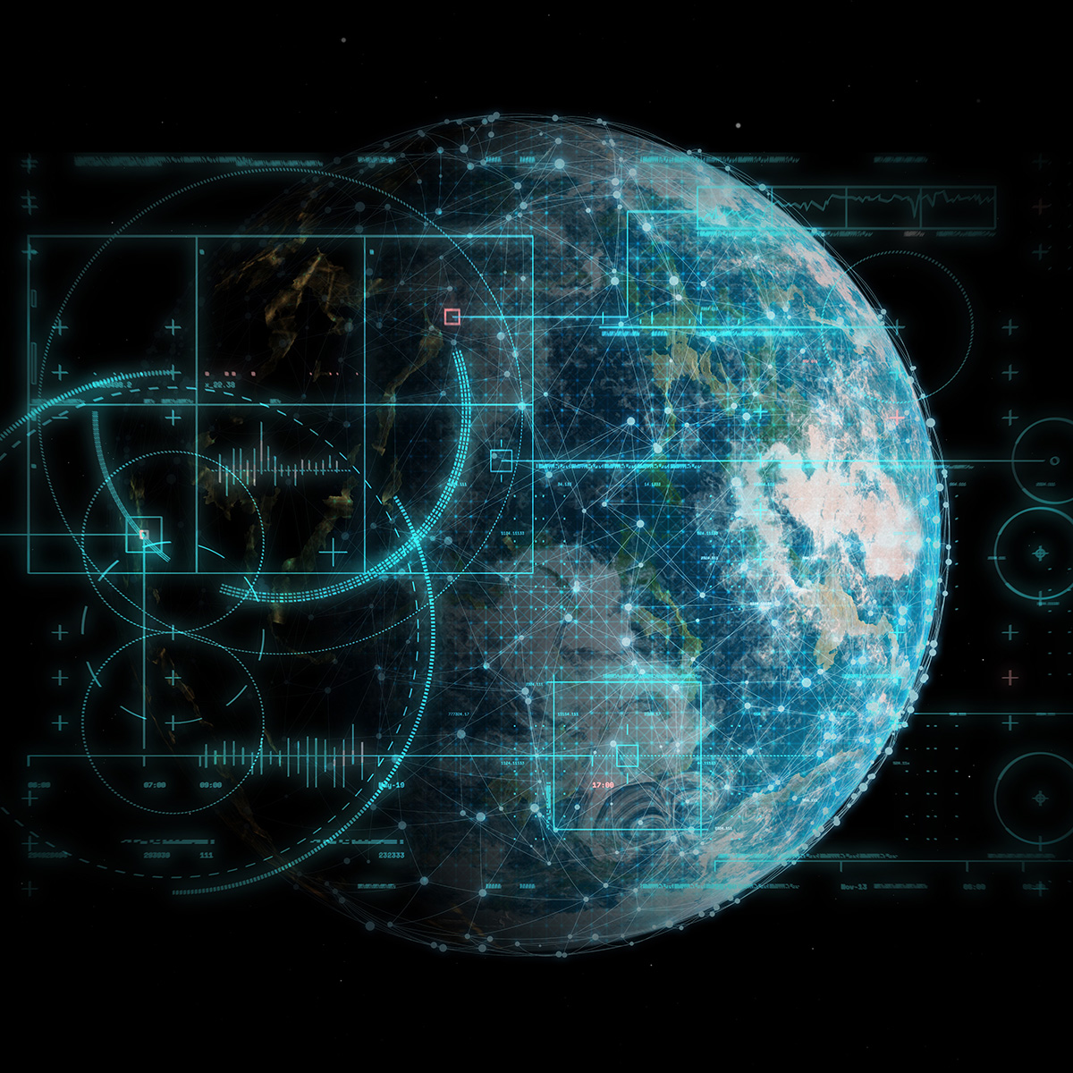 03d-render-global-technology-network-communications-background